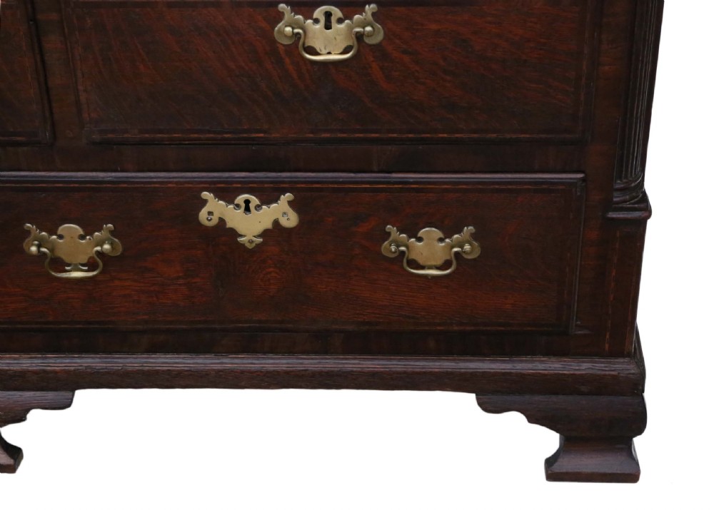 Georgian Lancashire oak coffer View IV