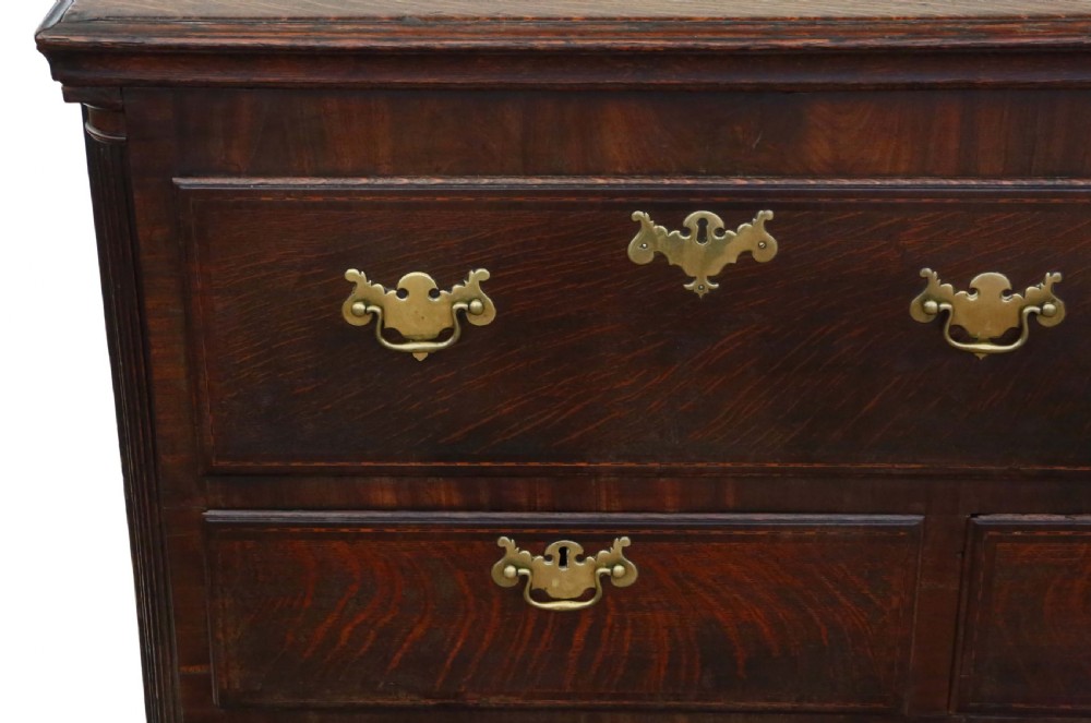 Georgian Lancashire oak coffer View VI