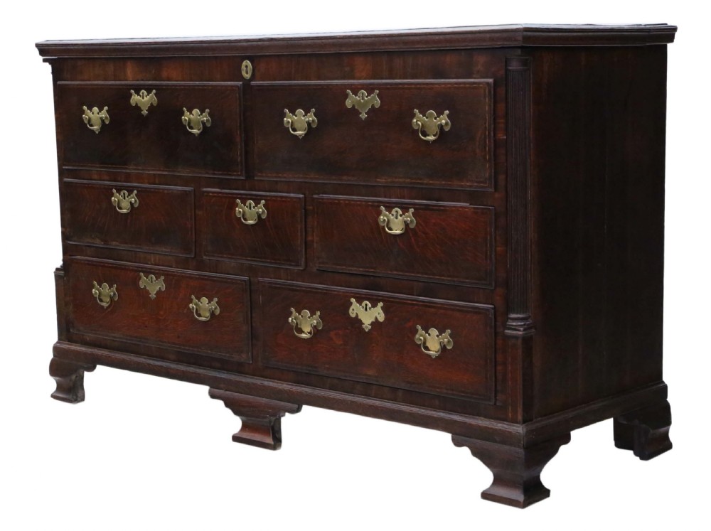 Georgian Lancashire oak coffer View X