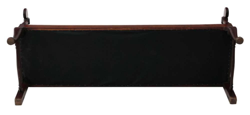 Georgian oak settle bench View VII