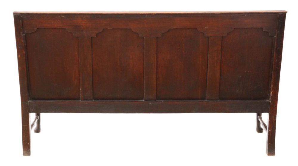Georgian oak settle bench View VIII
