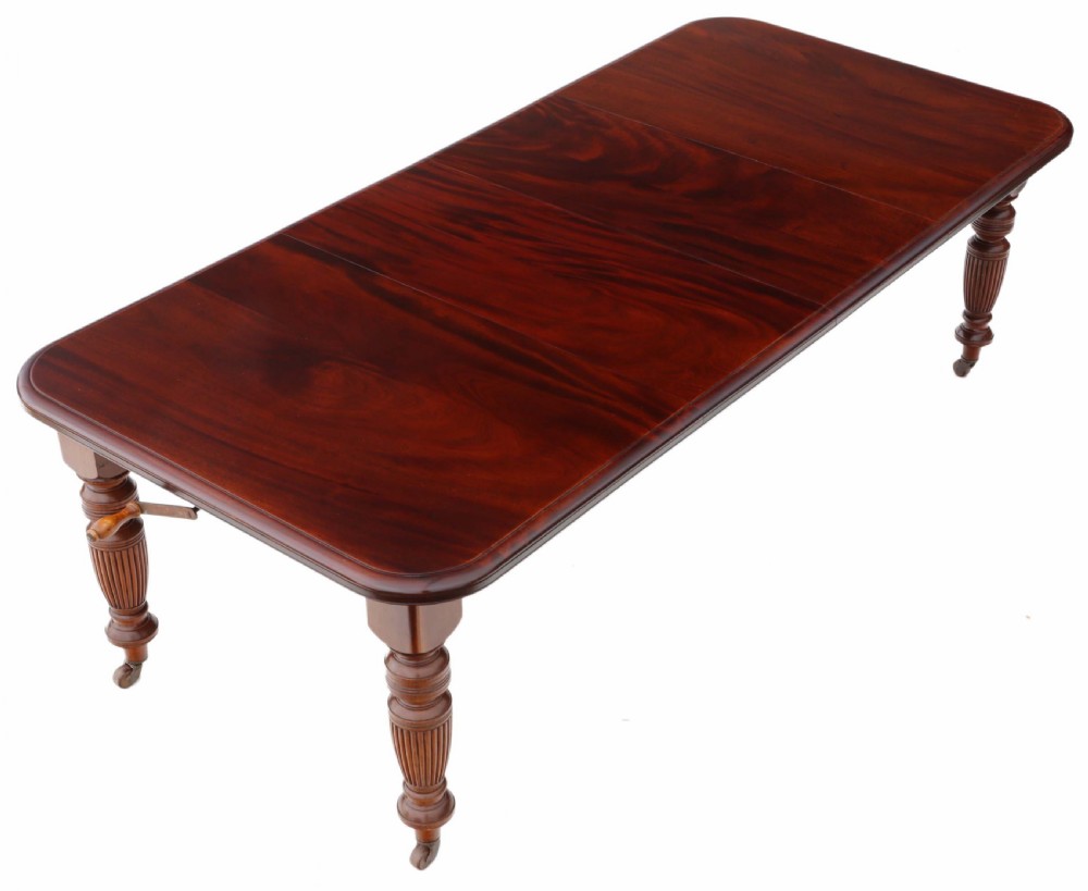 Victorian mahogany windout extending dining table View II
