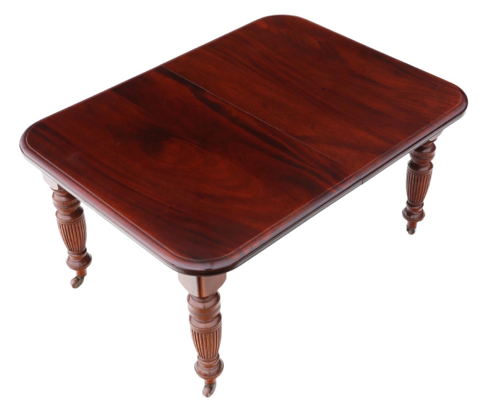 Victorian mahogany windout extending dining table View VI