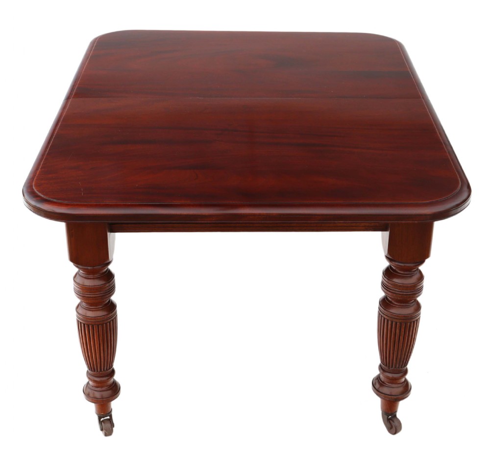 Victorian mahogany windout extending dining table View VII