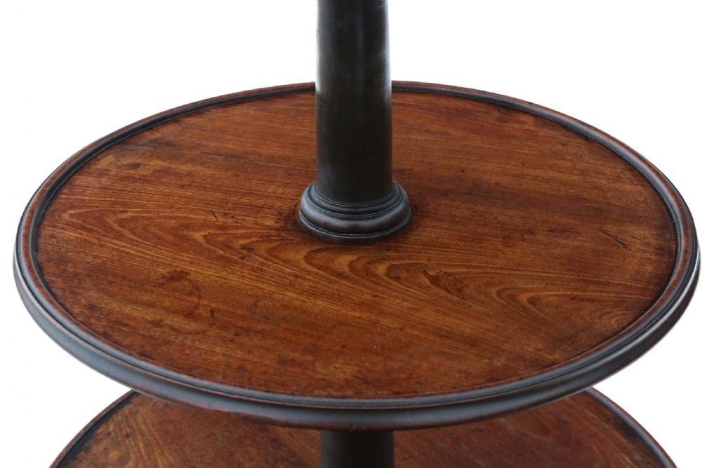 Georgian mahogany dumb waiter serving table View III