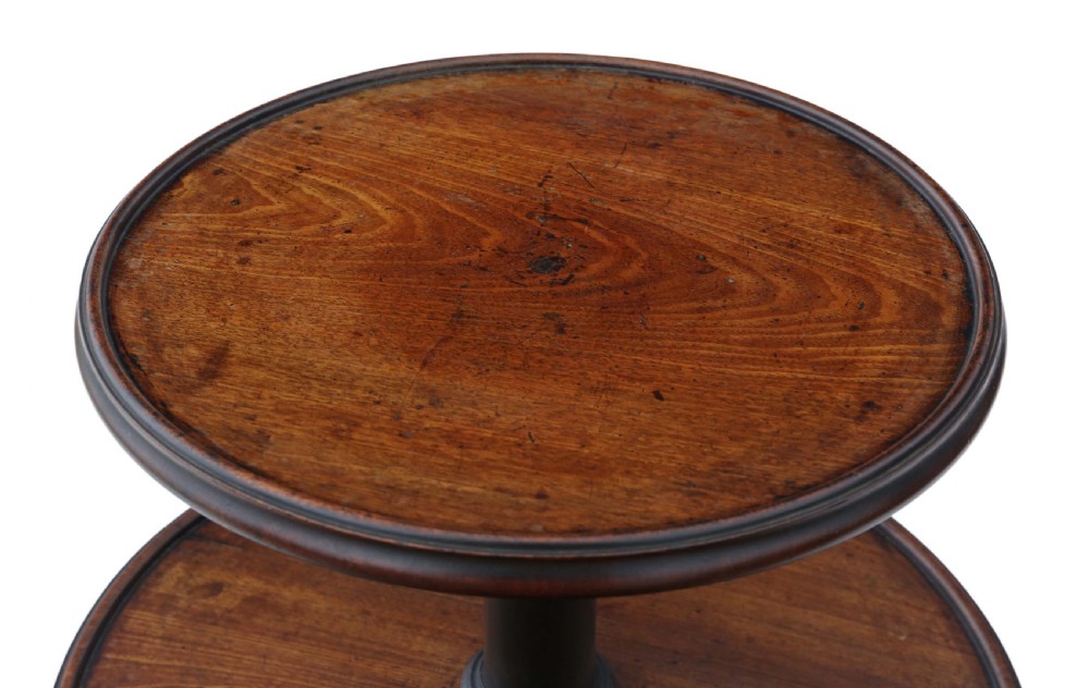 Georgian mahogany dumb waiter serving table View IV