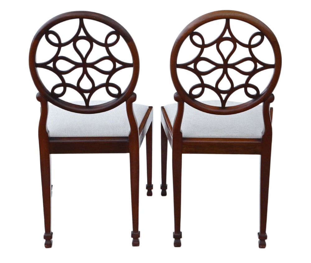 Pair of Georgian revival dining chairs View II