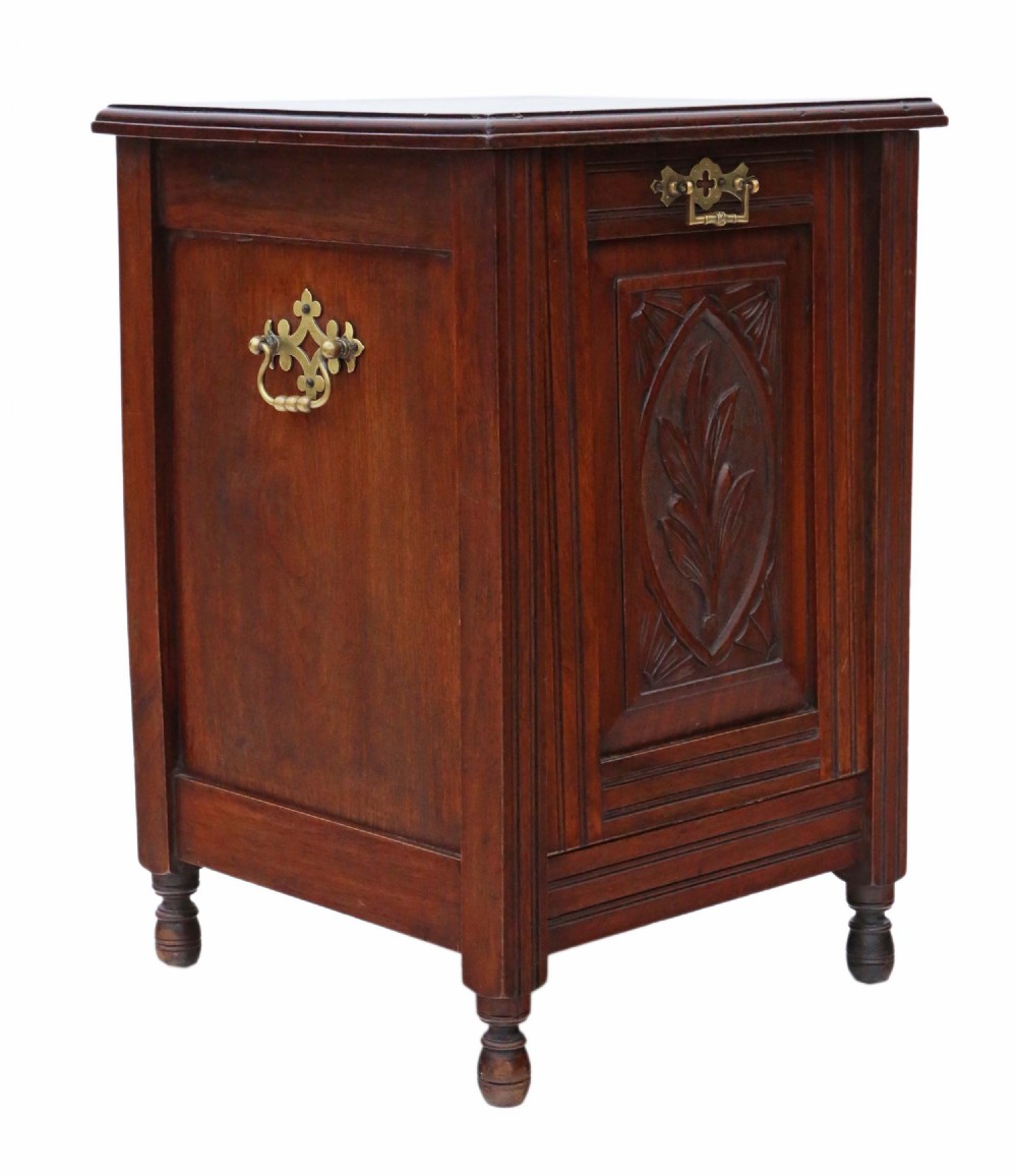 Walnut perdonium coal scuttle box View VI
