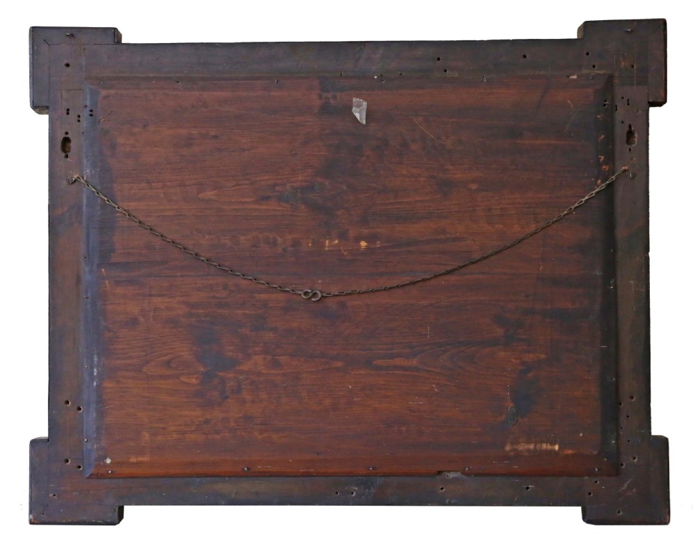 Victorian C1900 parquetry wall mirror View VI