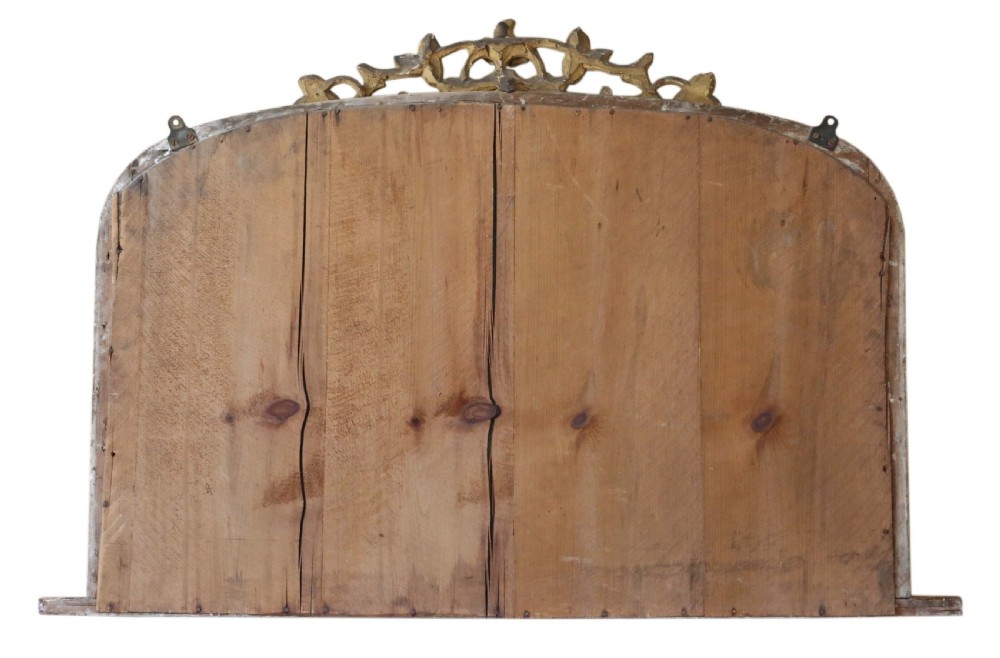 Victorian gilt overmantle wall mirror C1880 View VII