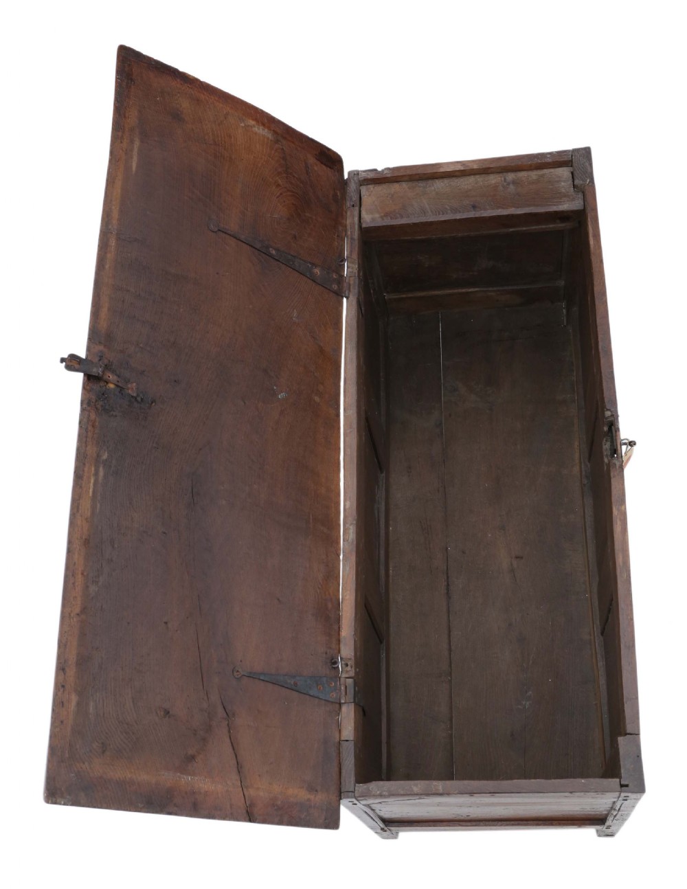 Georgian 18th Century carved oak coffer View III