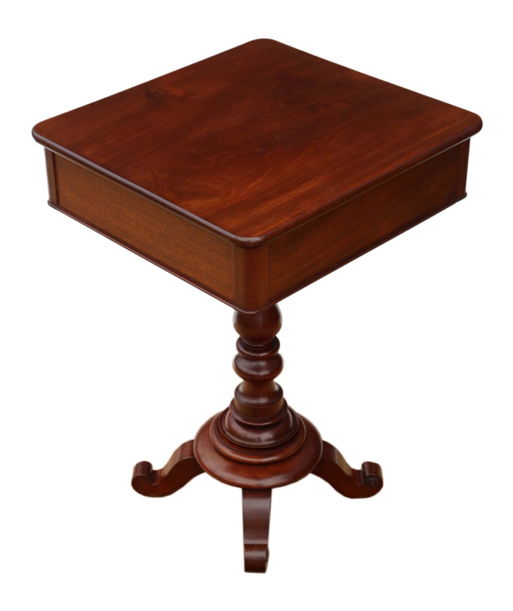 Victorian C1840 mahogany side table View III