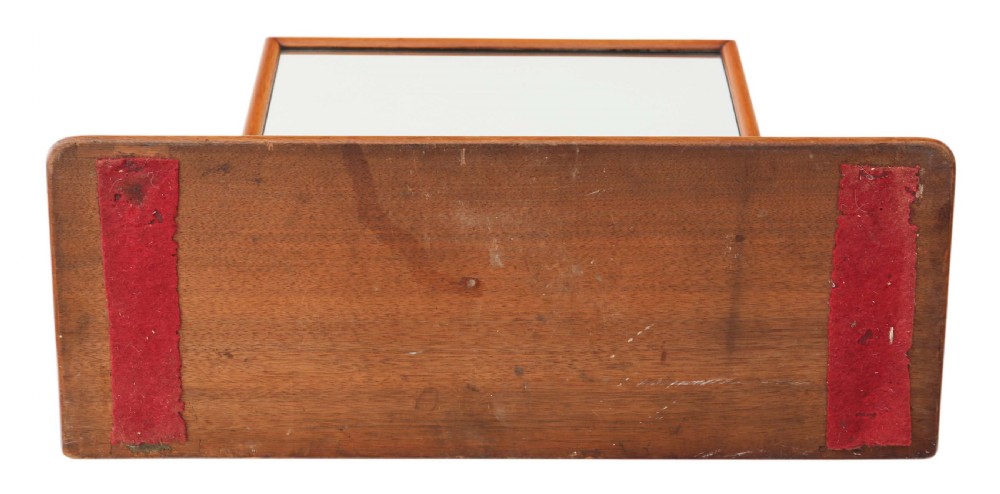 Large burr walnut swing mirror View IV