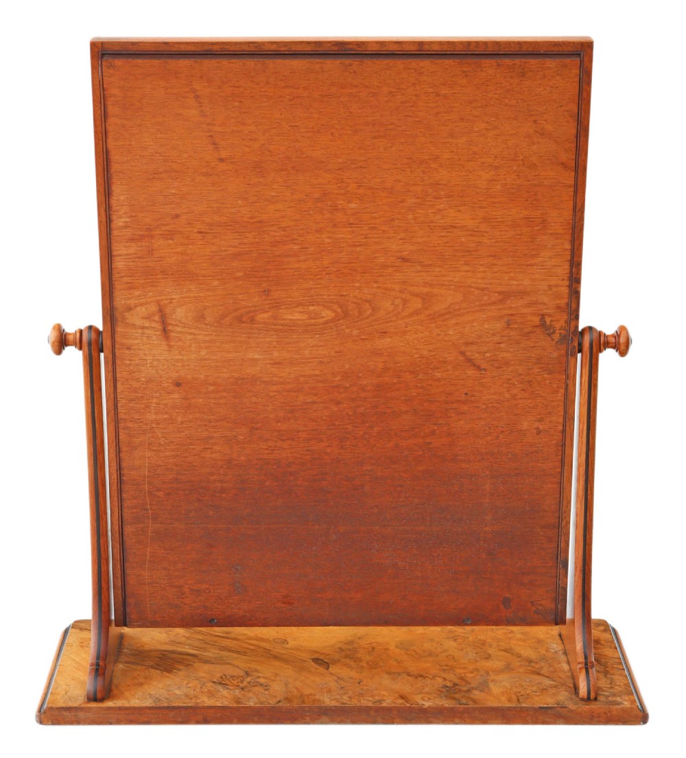 Large burr walnut swing mirror View VII