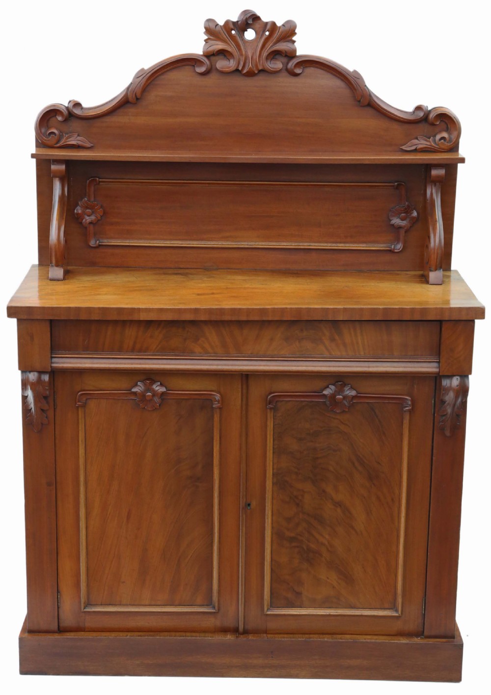 Victorian C1880 walnut and mahogany sideboard
