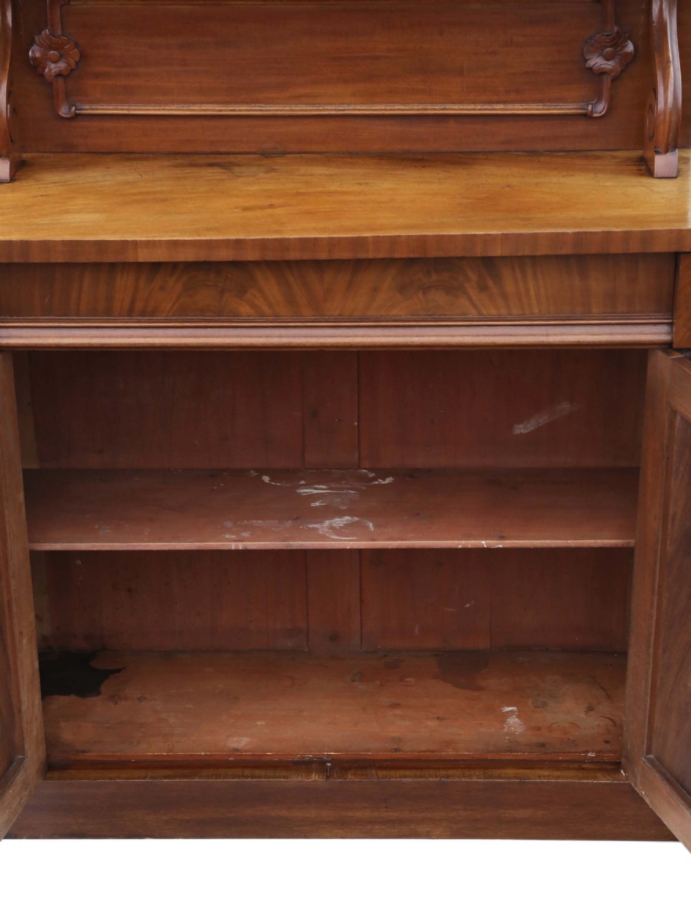 Victorian C1880 walnut and mahogany sideboard View II