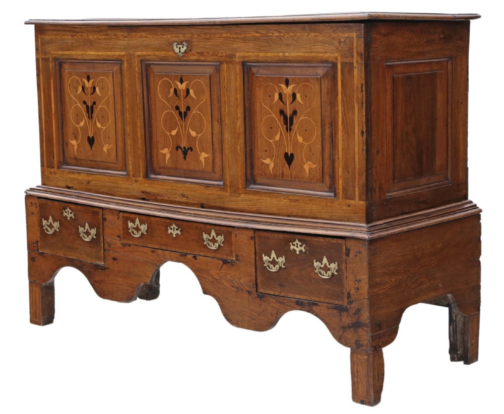 Georgian decorative inlaid coffer  View IX