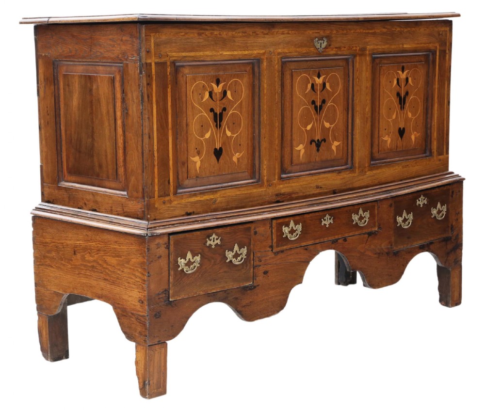 Georgian decorative inlaid coffer  View X