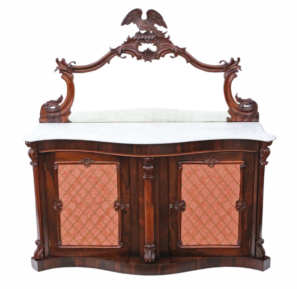 Victorian rosewood credenza sideboard