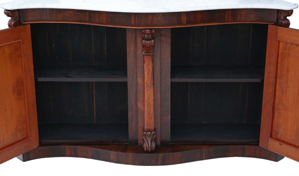 Victorian rosewood credenza sideboard View IX