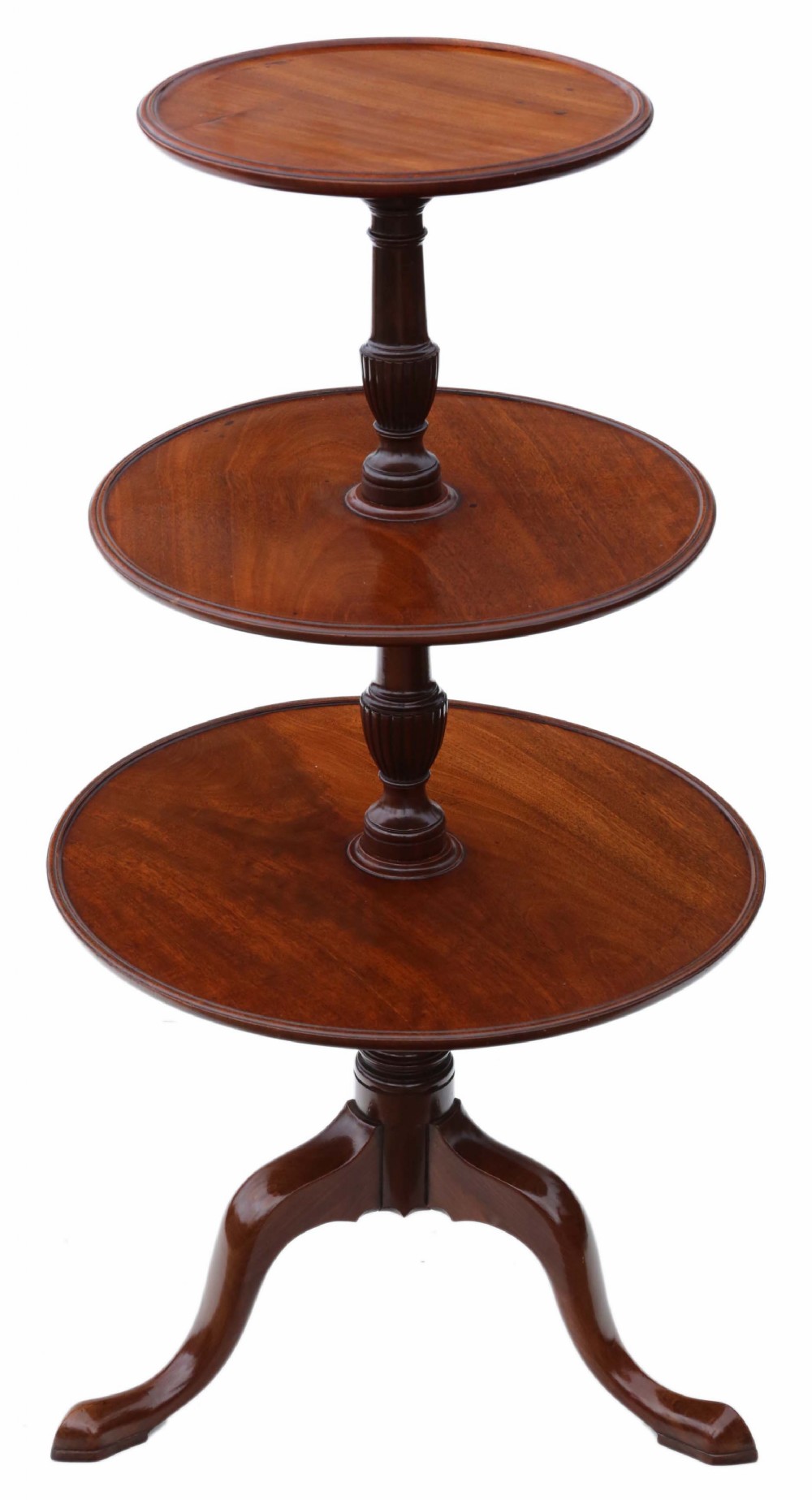 George III mahogany dumb waiter.