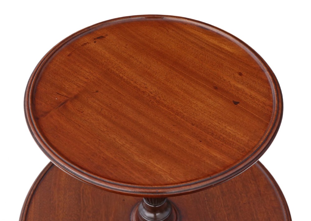 George III mahogany dumb waiter. View II
