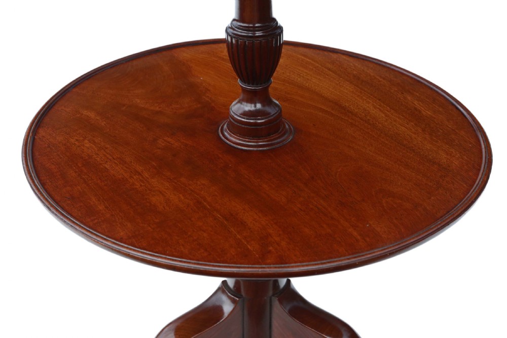 George III mahogany dumb waiter. View IV