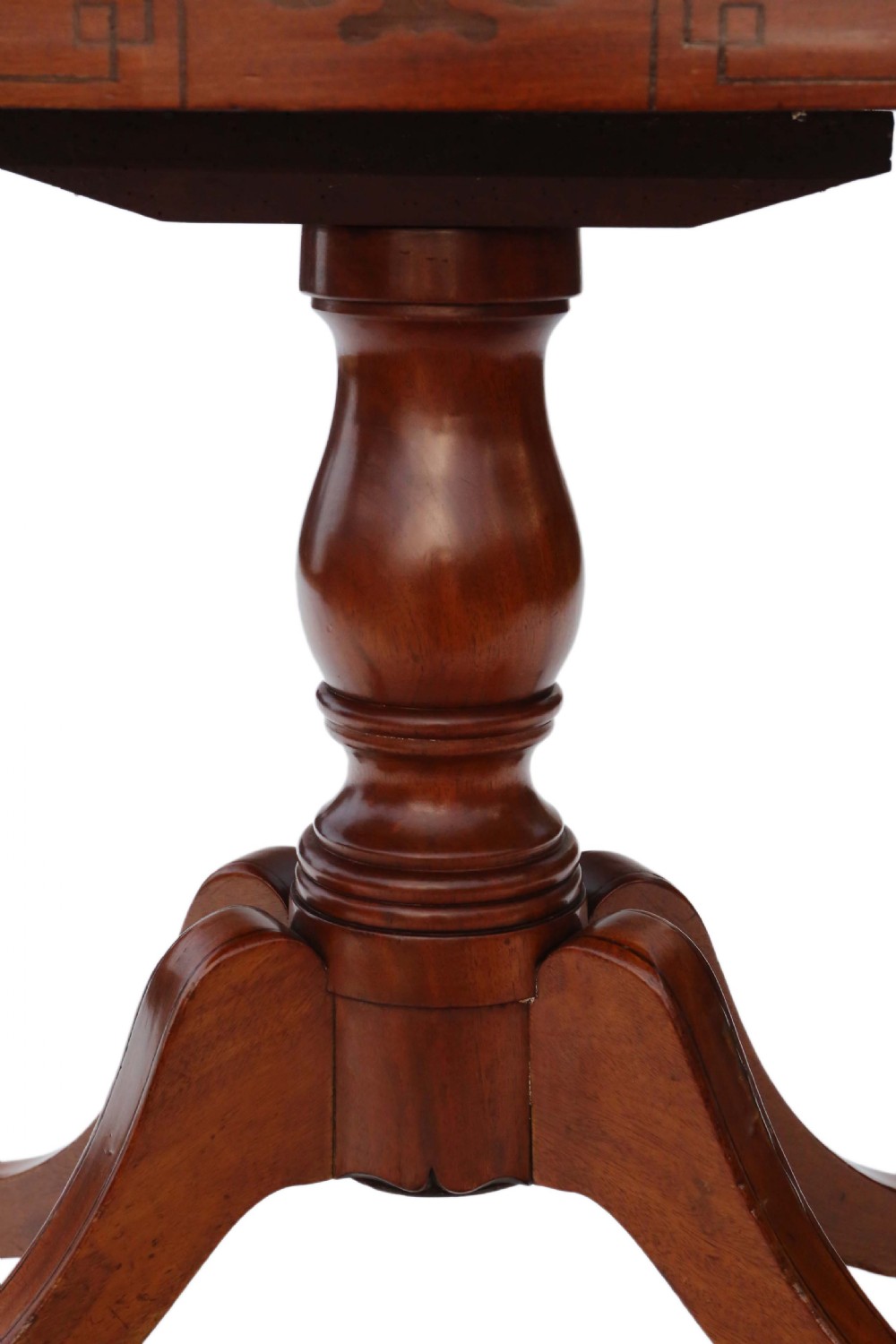 Georgian mahogany rosewood folding card table View V