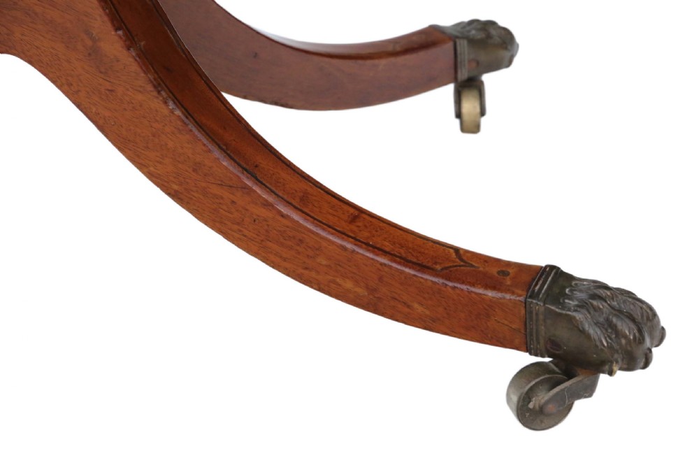 Georgian mahogany rosewood folding card table View VIII