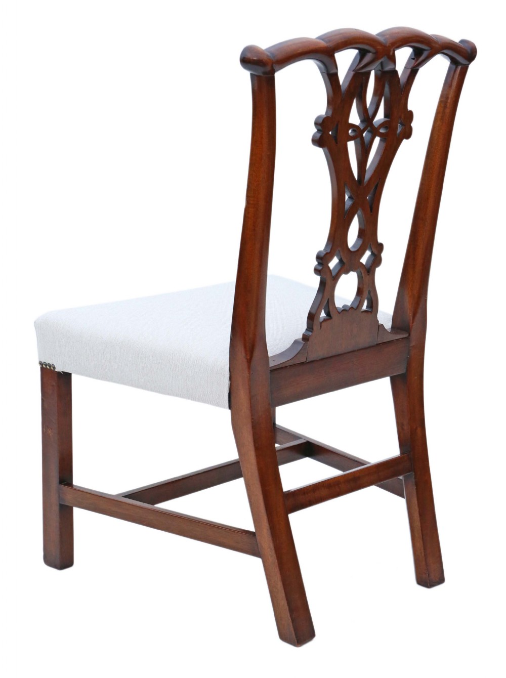 Set of 8 mahogany Georgian C1800 dining chairs  View VI