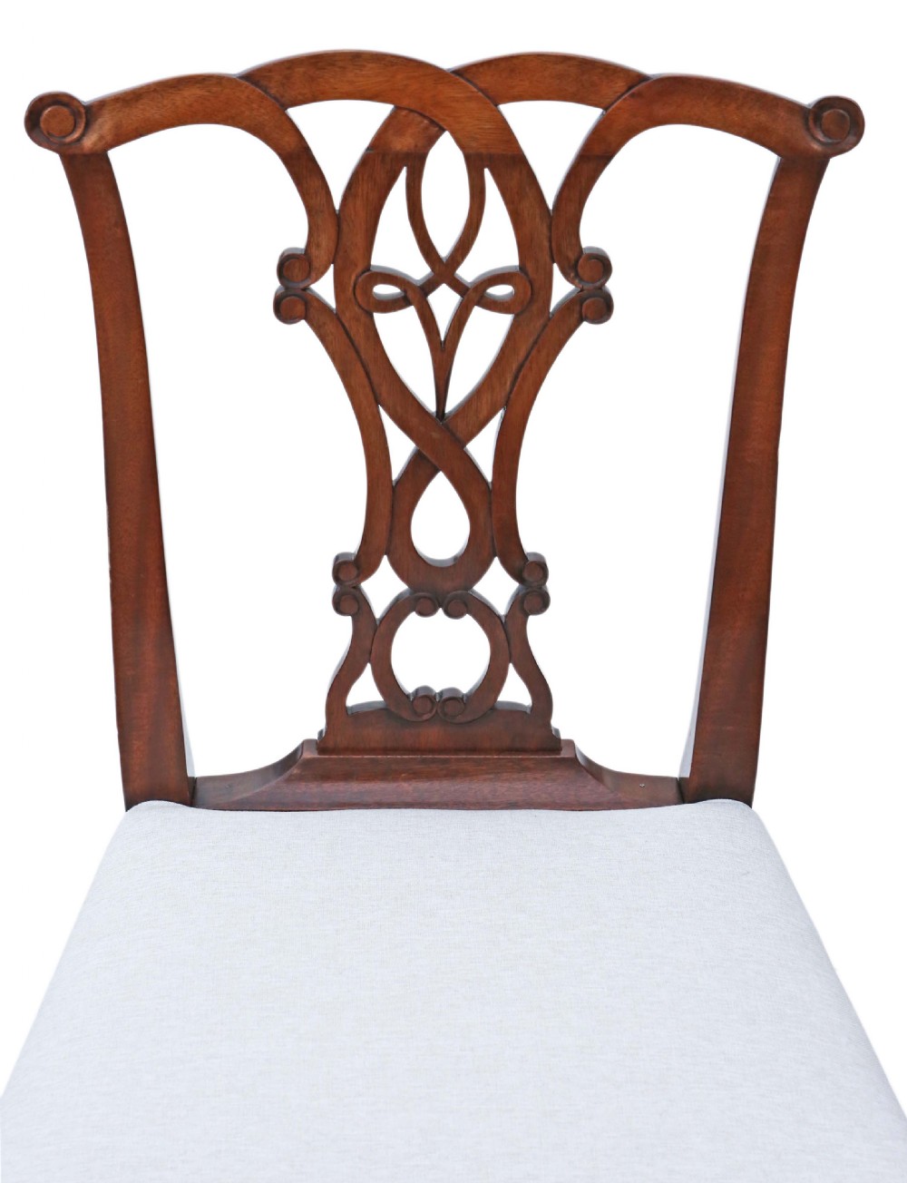 Set of 8 mahogany Georgian C1800 dining chairs  View VIII