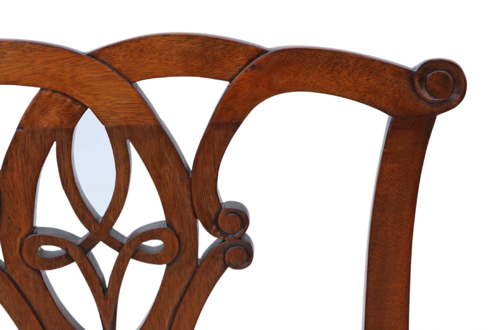 Set of 8 mahogany Georgian C1800 dining chairs  View XI