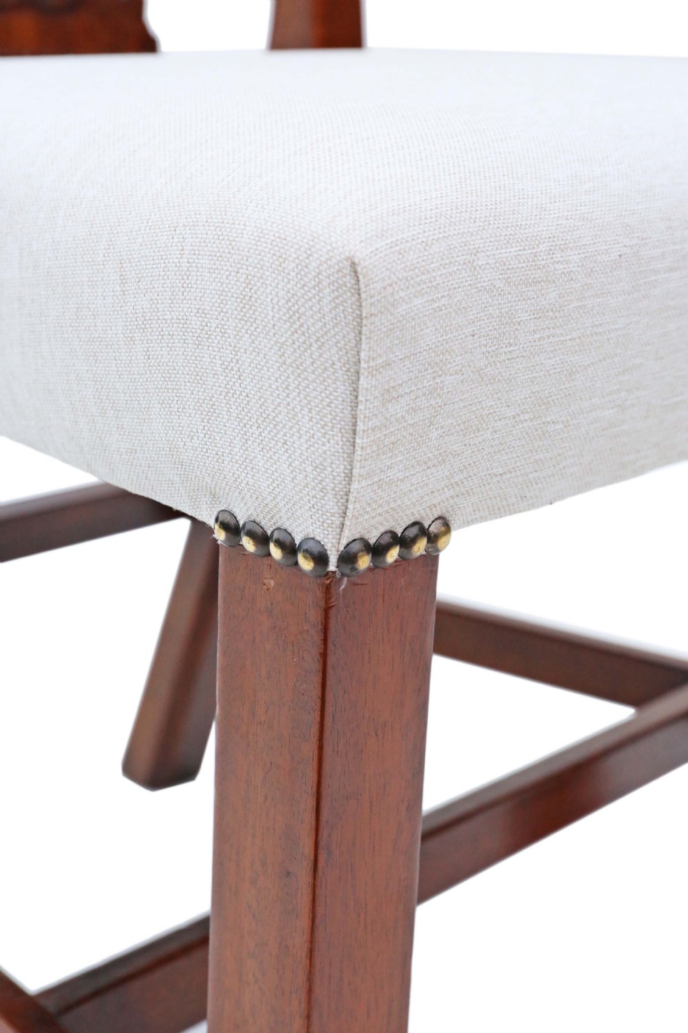 Set of 8 mahogany Georgian C1800 dining chairs  View XII
