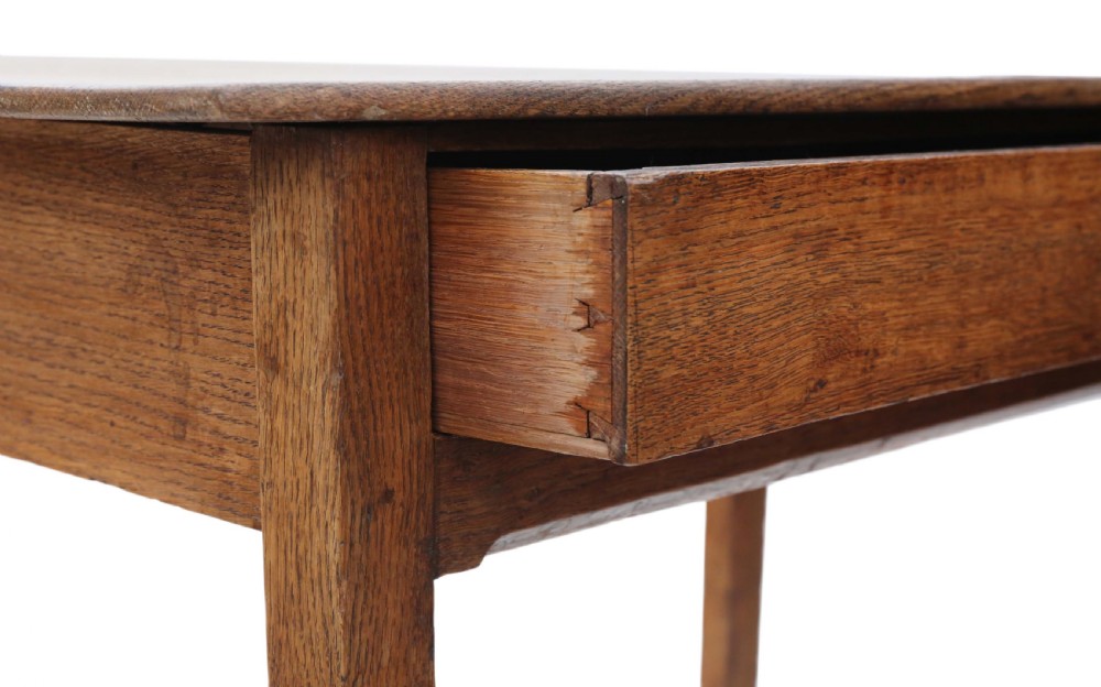 Georgian oak and ash desk View IV
