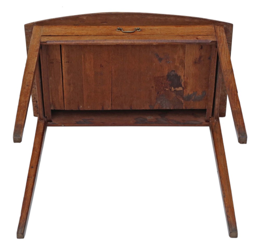 Georgian oak and ash desk View VIII