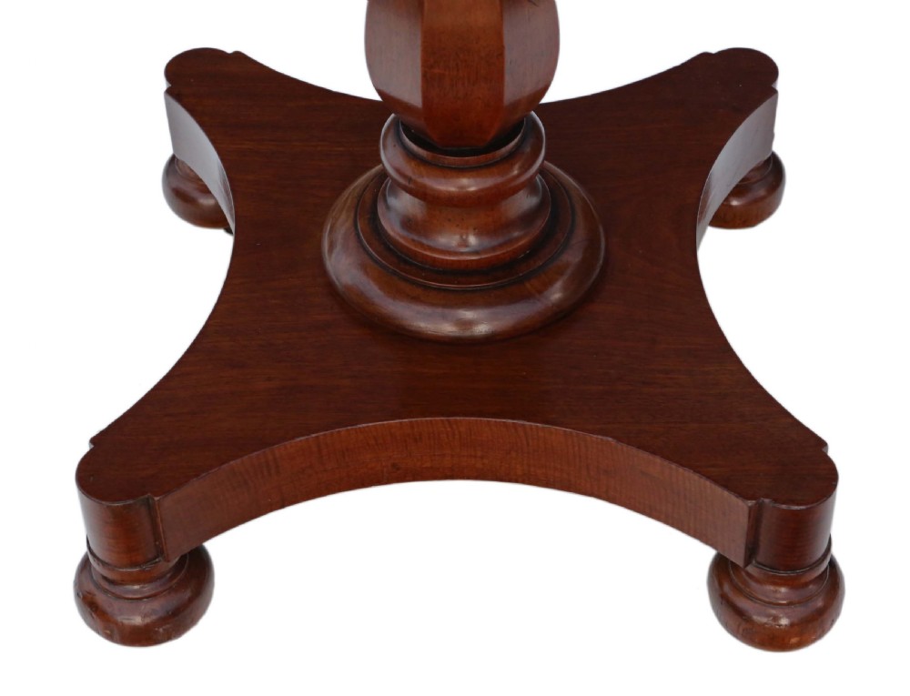 Victorian mahogany folding card console table View IV