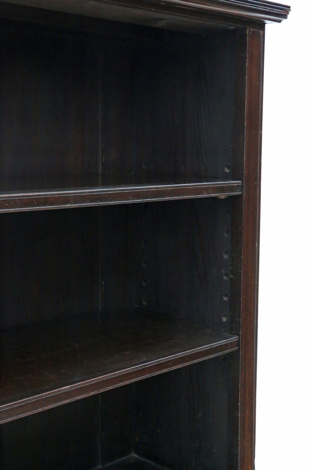 Adjustable Edwardian mahogany bookcase View V