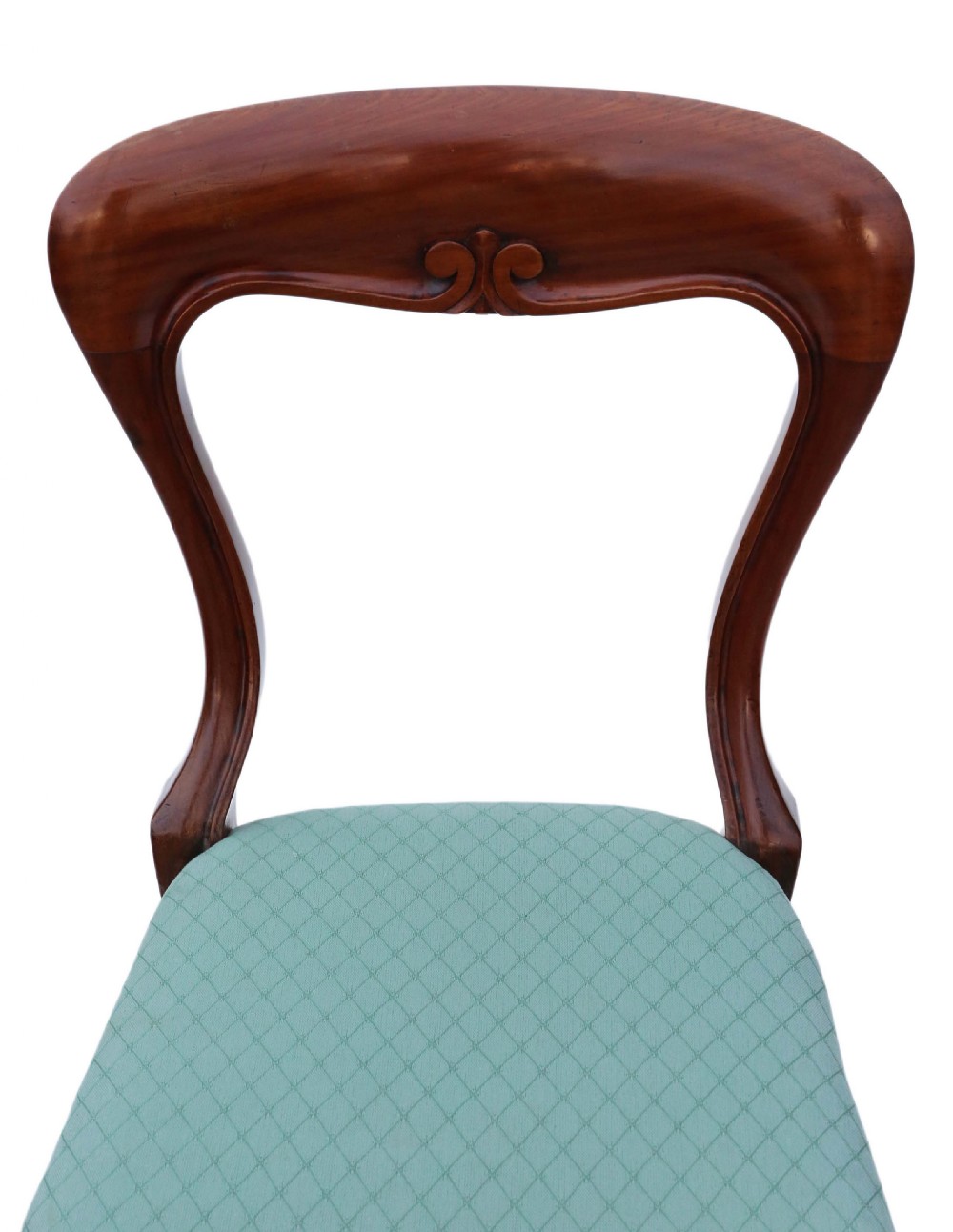 Set of 4 Victorian mahogany balloon back dining chairs C1880  View VIII