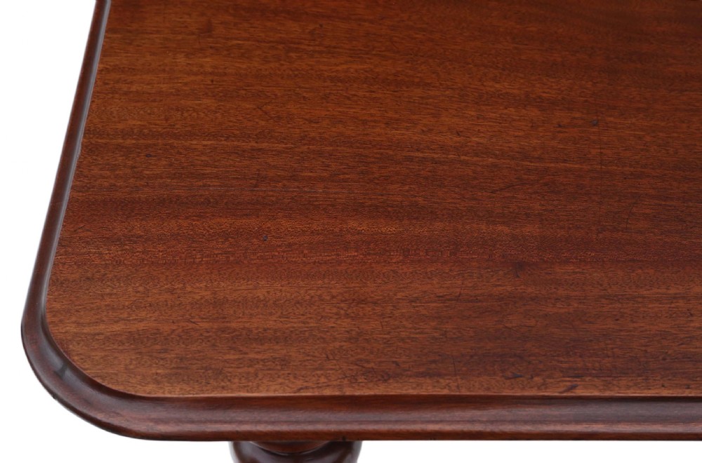 Victorian mahogany windout extending dining table 8' View IV
