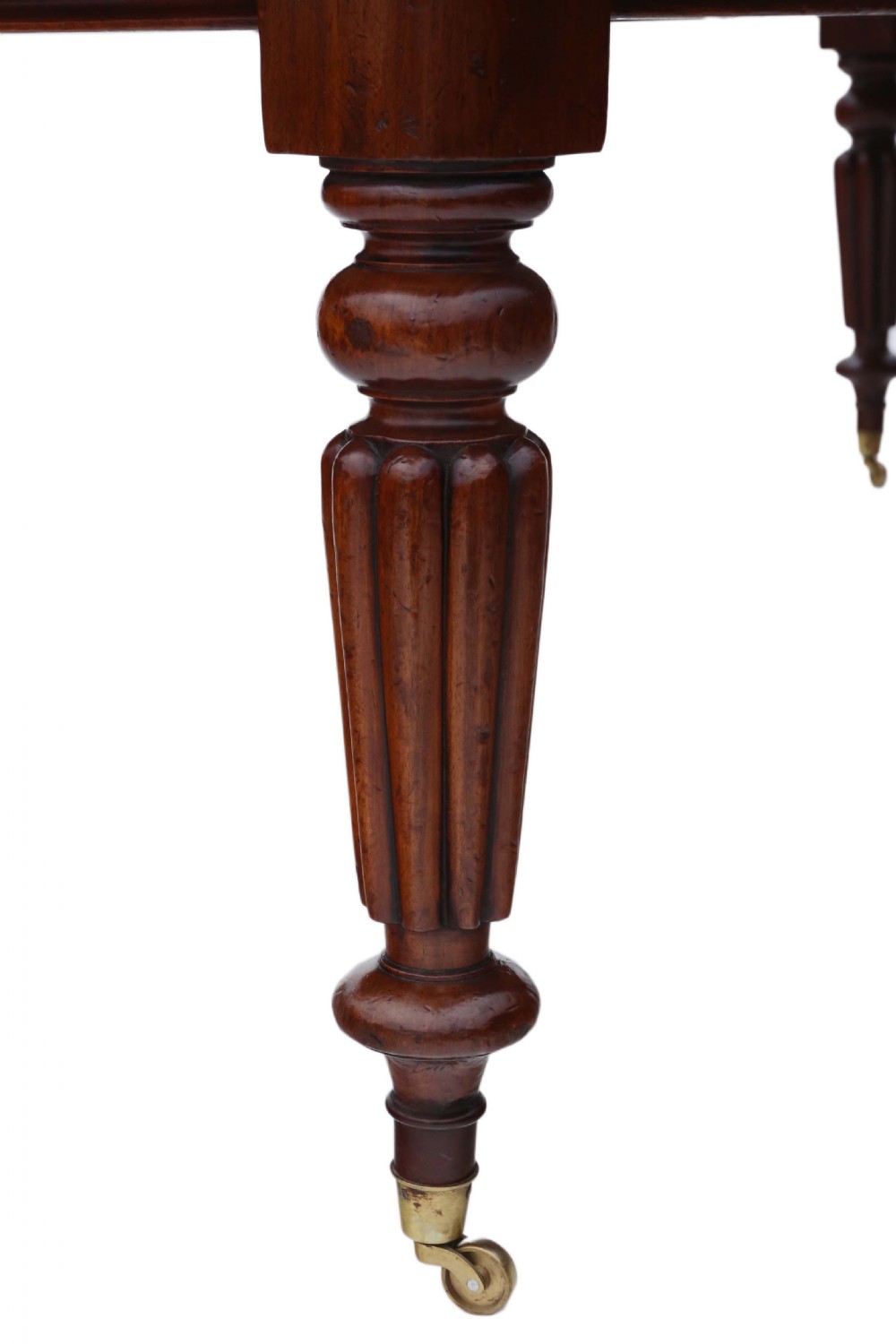 Victorian mahogany windout extending dining table 8' View V
