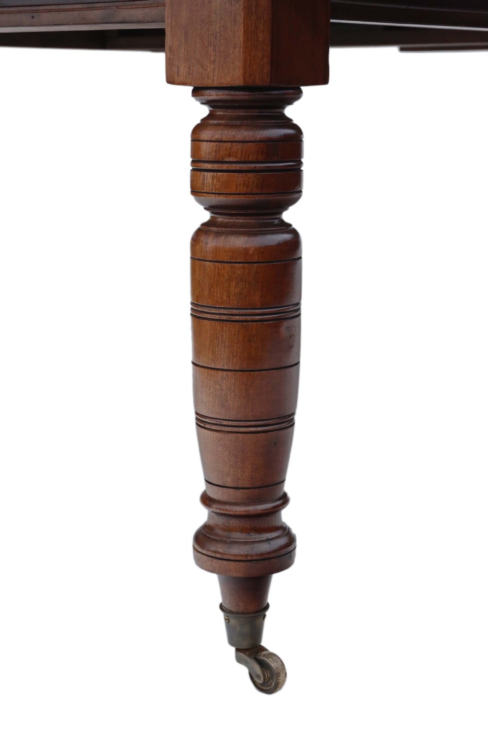Victorian mahogany windout extending dining table 9'  View VIII