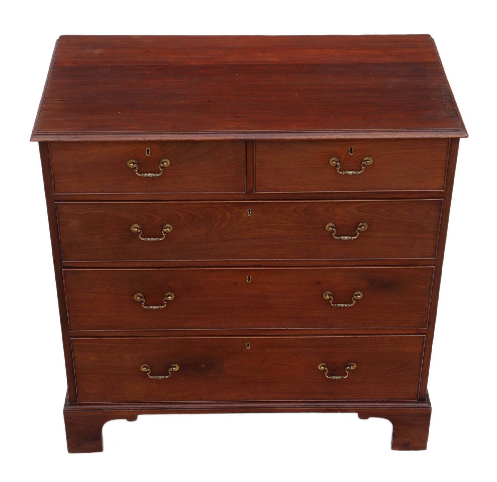 Georgian mahogany chest of drawers  C1800  View II