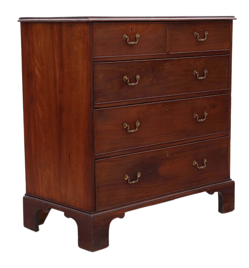 Georgian mahogany chest of drawers  C1800  View IV