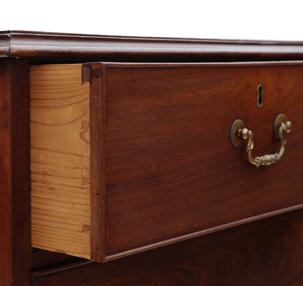 Georgian mahogany chest of drawers  C1800  View V
