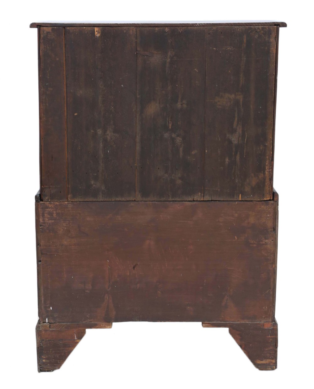 Georgian C1800 tallboy chest on chest of drawers View VII
