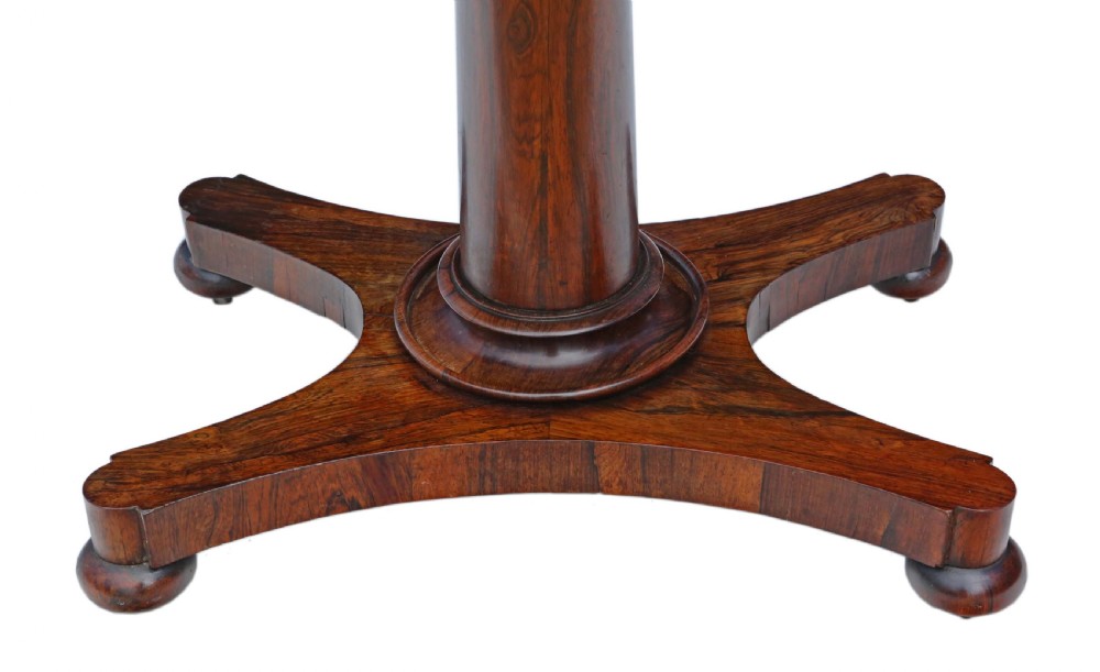 Victorian rosewood folding card console table View IV