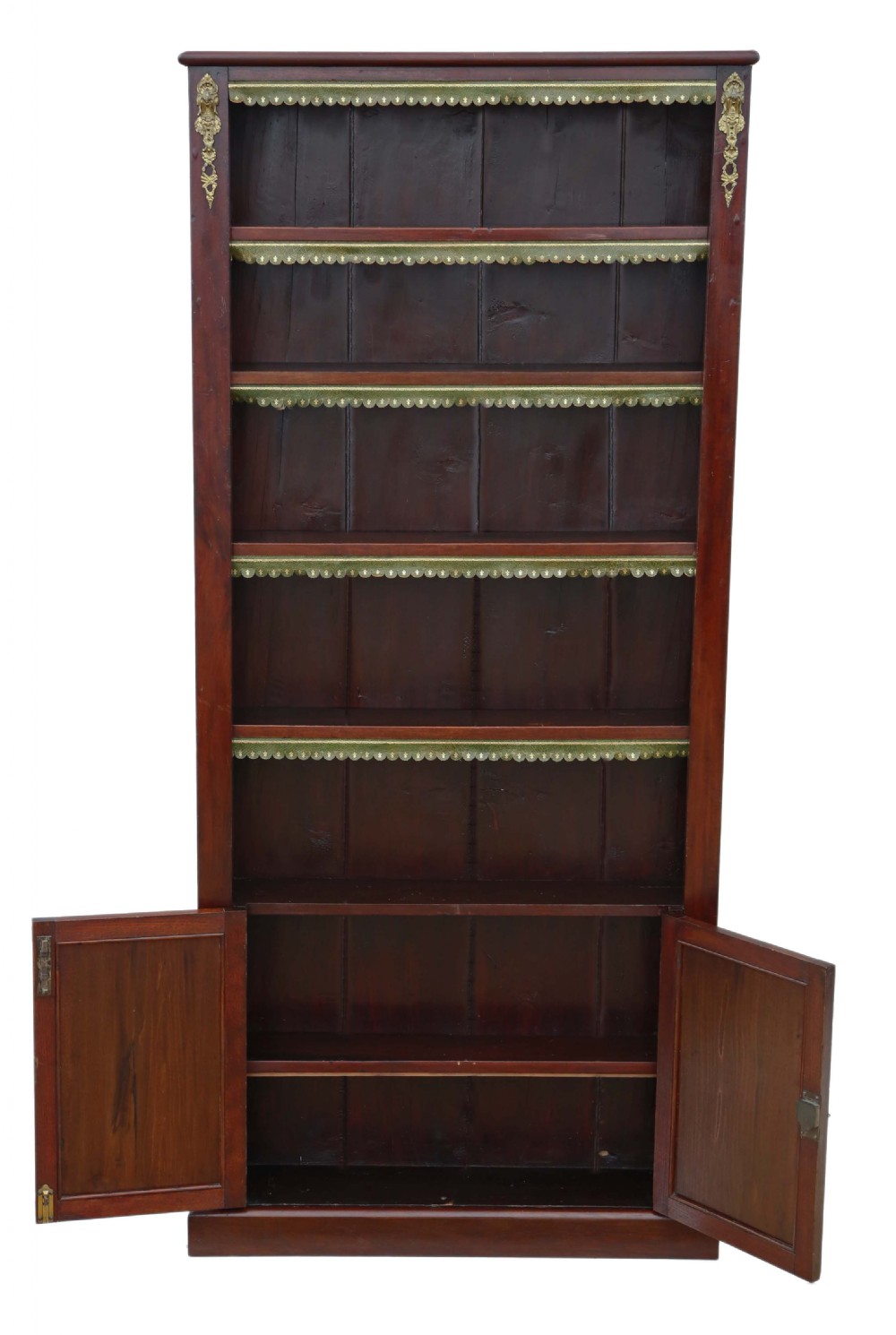 Victorian tall adjustable bookcase  View II