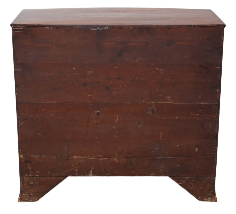 Georgian mahogany bow-front chest of drawers View VII