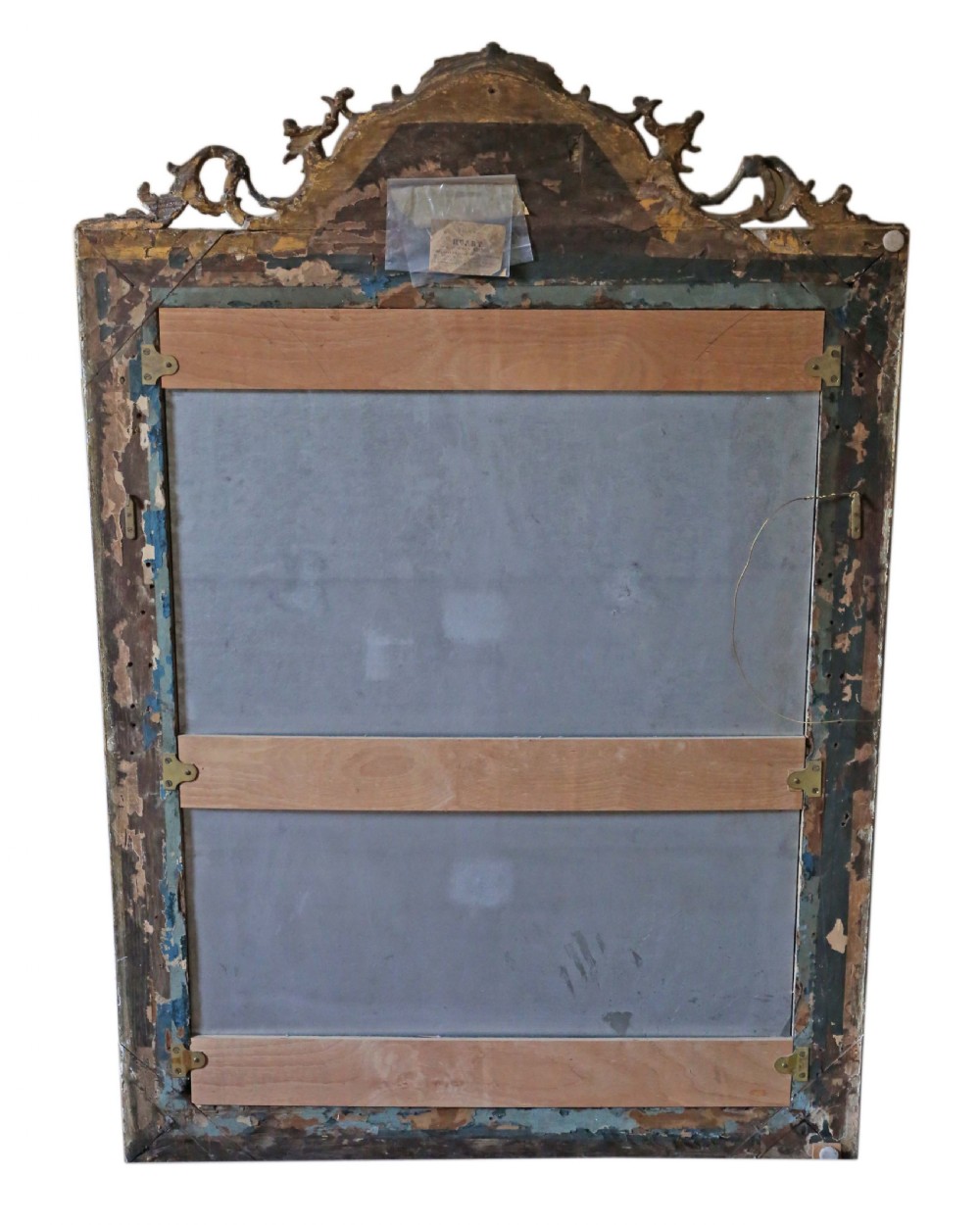 Victorian large gilt overmantle wall mirror  View X