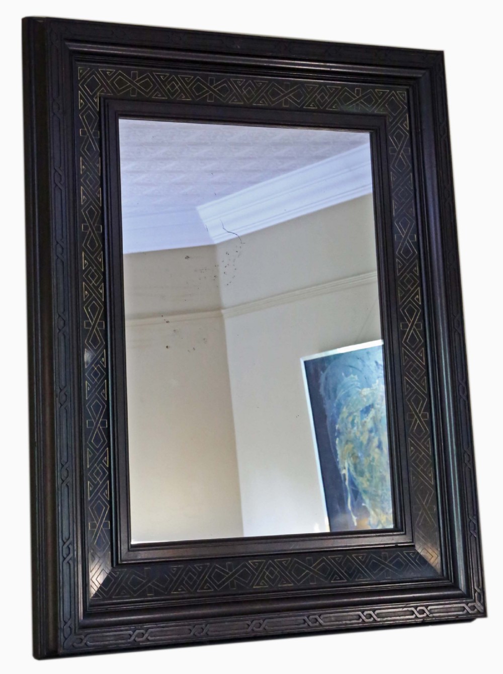 Aesthetic Victorian overmantle wall mirror C1900
